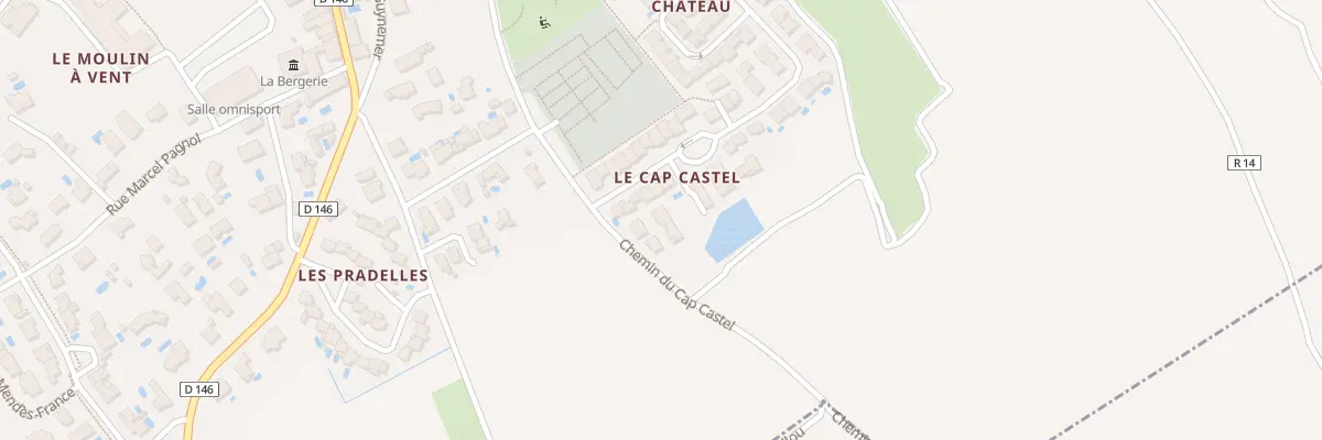 Plan du 14 Bd Emile Zola à Abeilhan