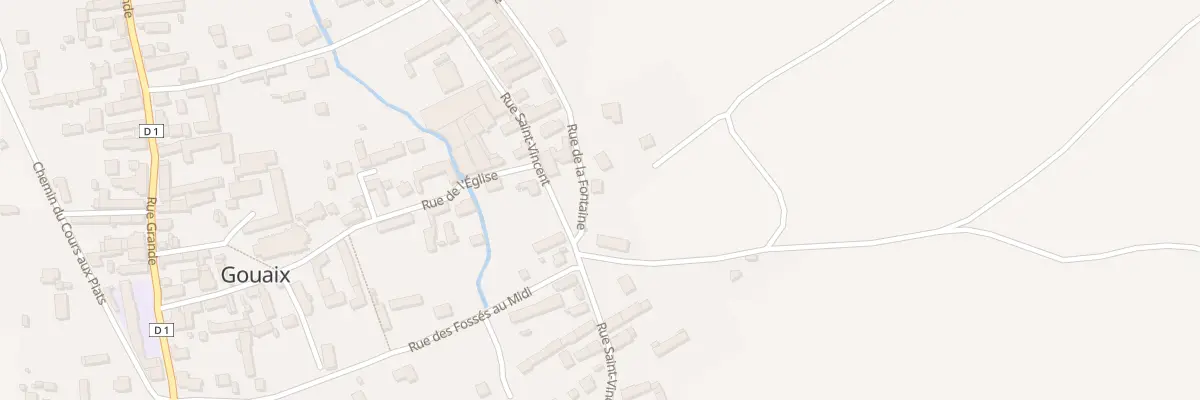 Plan du 37 Rue Saint-vincent à Gouaix
