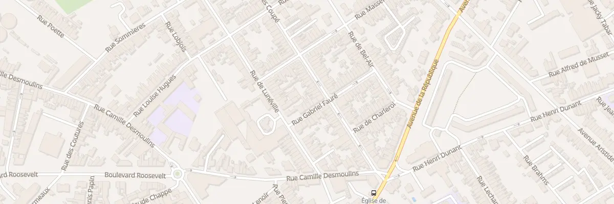 Plan du 5 Rue Gabriel Fauré à Saint-Quentin