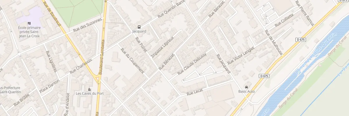 Plan du 46 Rue Bénézet à Saint-Quentin