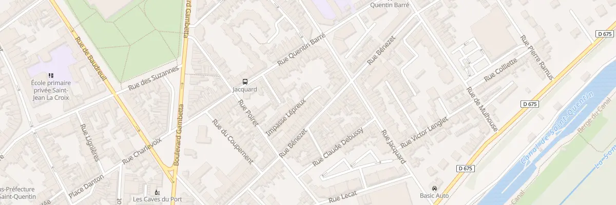 Plan du 16 Pas Lepreux à Saint-Quentin