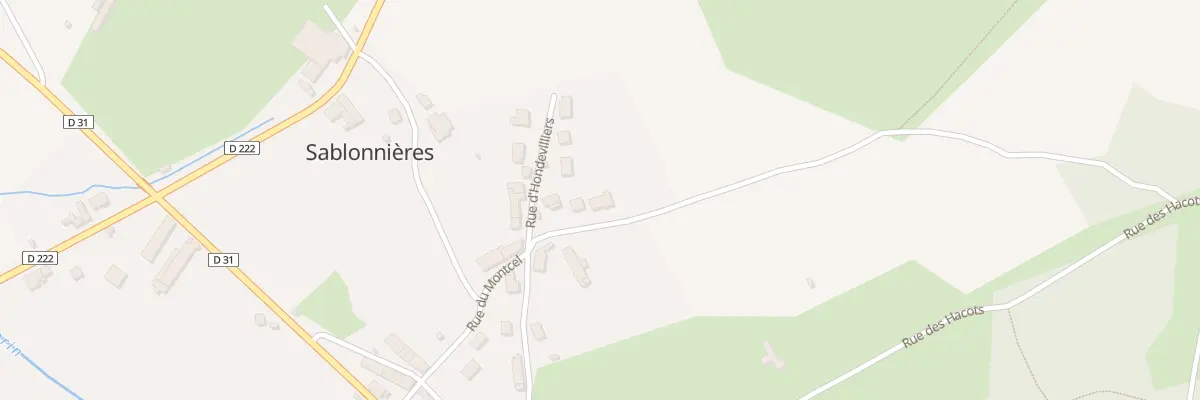 Plan du 8 Rue du Montcel à Sablonnières