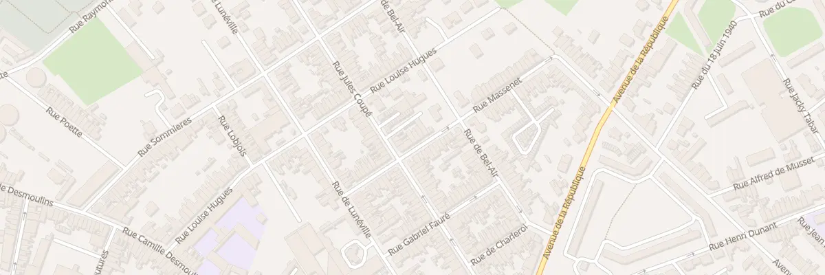 Plan du 13 Rue Massenet à Saint-Quentin