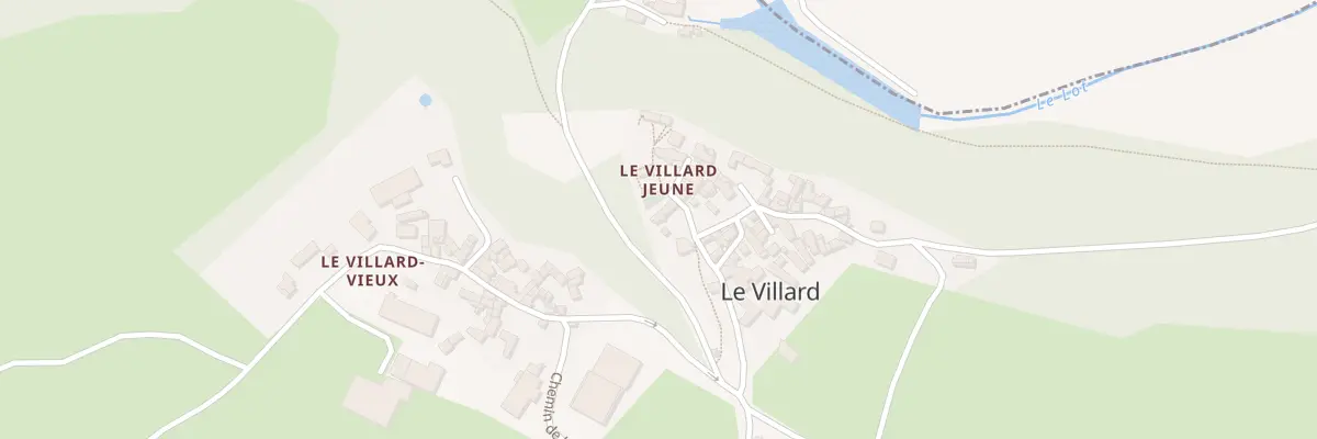 Plan du 3 Pl du Villard à Chanac