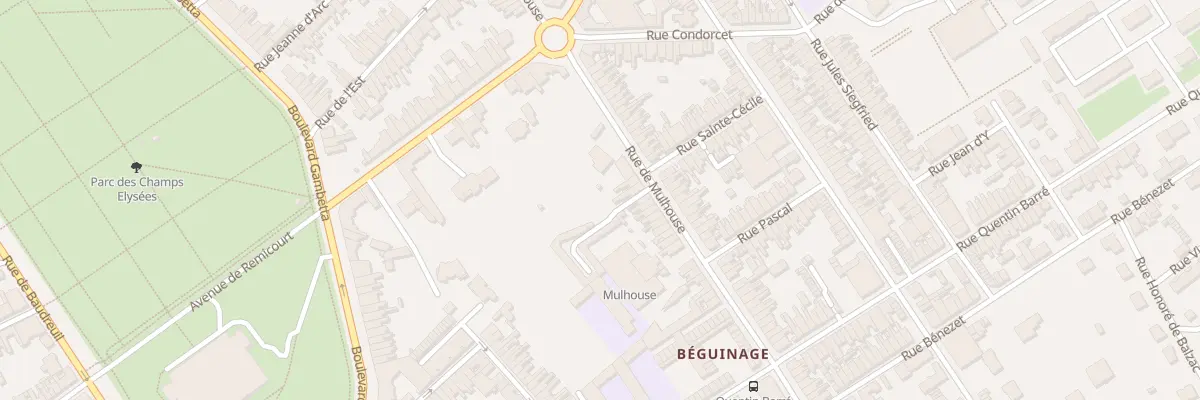 Plan du 98 Rue de Mulhouse à Saint-Quentin
