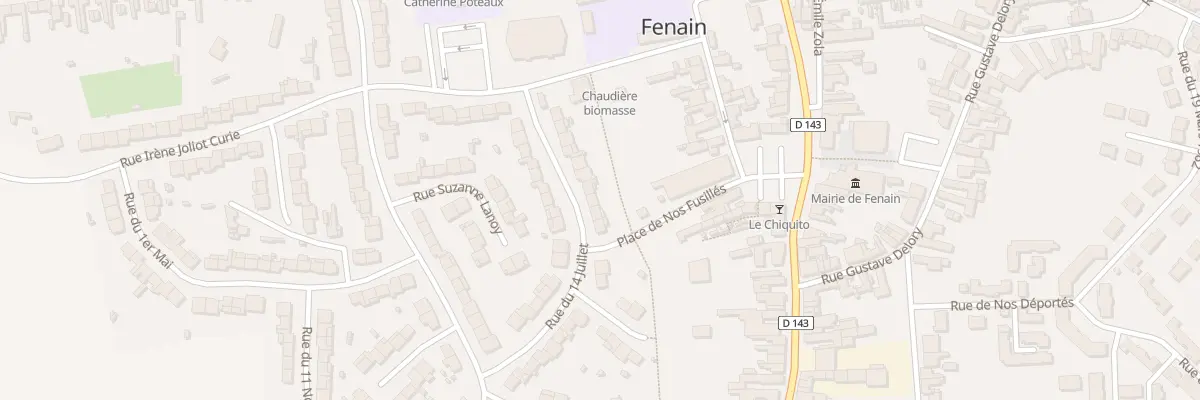 Plan du 15 Rue du Quatorze Juillet à Fenain