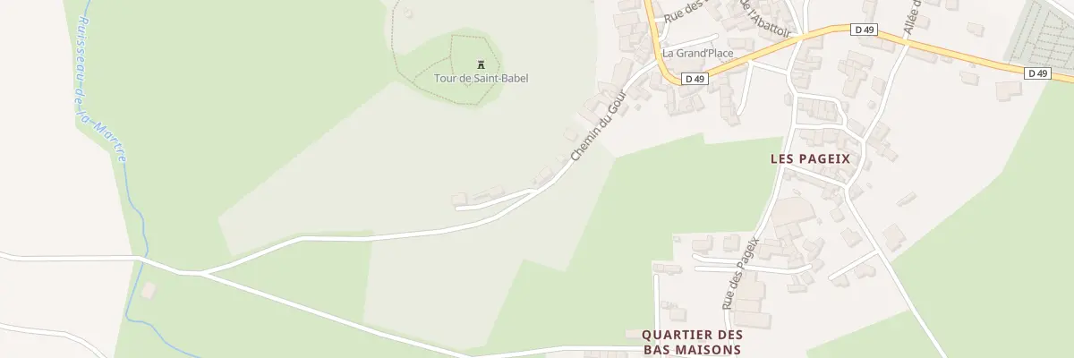 Plan du 9005 Chem du Gour (Le Bourg) à Saint-Babel