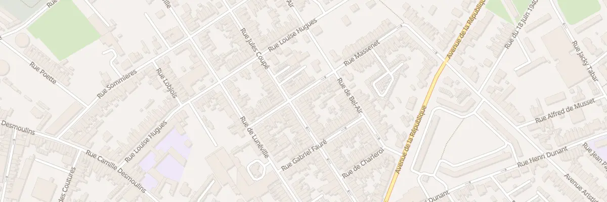 Plan du 14 Rue Massenet à Saint-Quentin
