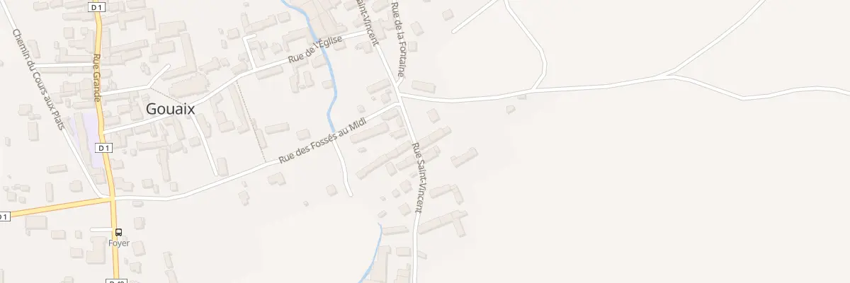 Plan du 45 Rue Saint-vincent à Gouaix