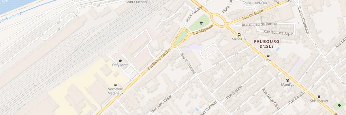 Plan du 7 Bd Cordier à Saint-Quentin