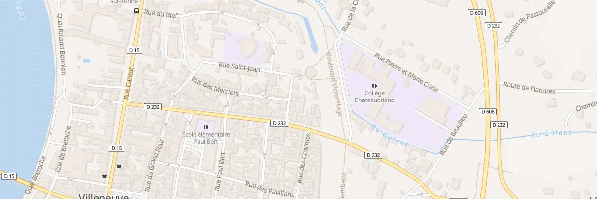 Plan du 63 Rue de Valprofonde à Villeneuve-sur-Yonne