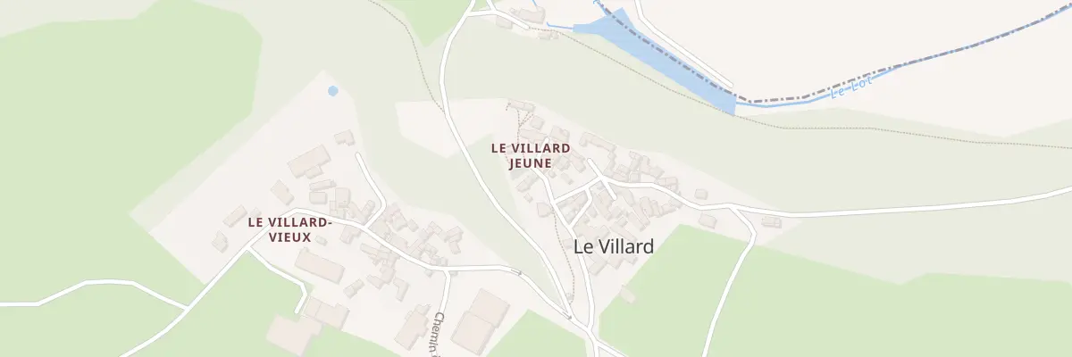 Plan du 7 Pl du Villard à Chanac