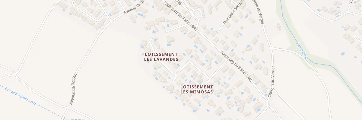 Plan du 10 Rue Faubourg Floréal à Servian