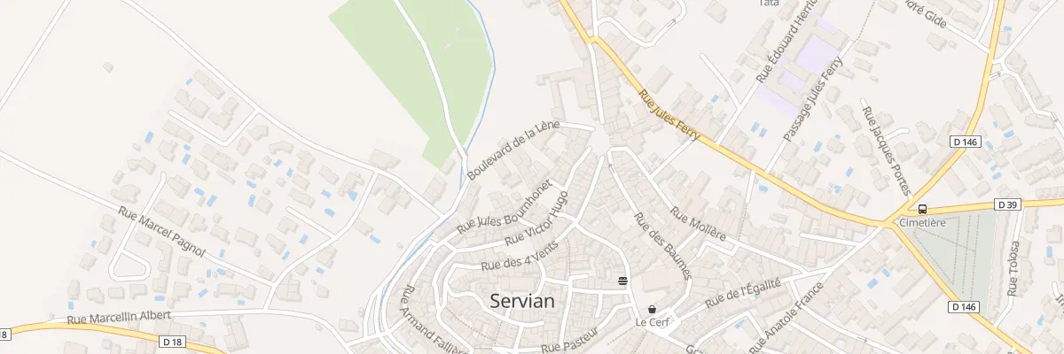 Plan du 27 Rue Jules Bournhonet à Servian