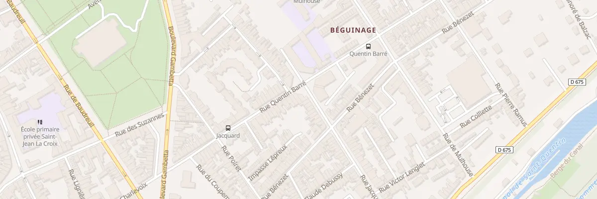 Plan du 52 Rue Quentin Barré à Saint-Quentin