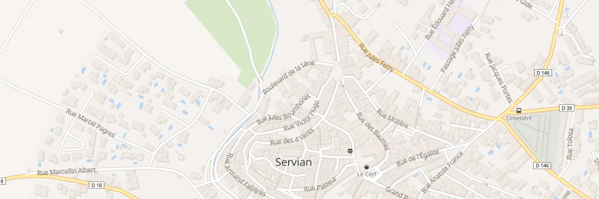 Plan du 29 Rue Jules Bournhonet à Servian