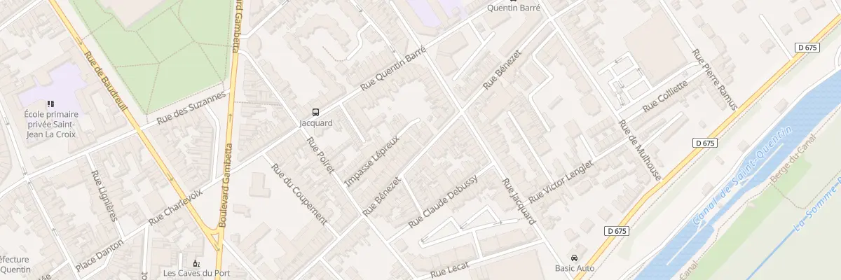 Plan du 81 Rue Bénézet à Saint-Quentin