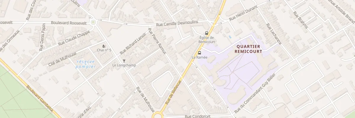 Plan du 33 Rue Pierre Ramus à Saint-Quentin