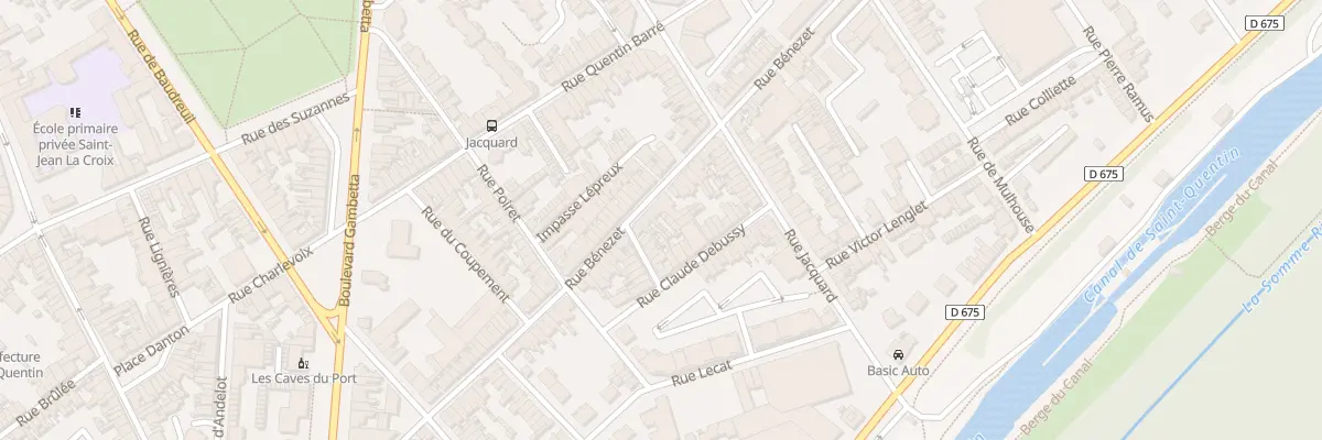 Plan du 50 Rue Bénézet à Saint-Quentin