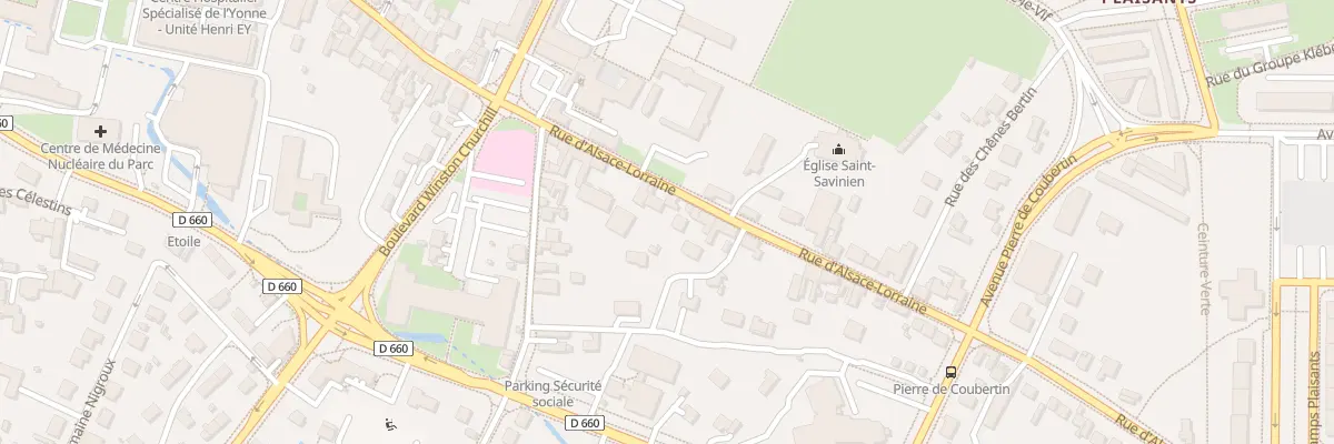 Plan du 144 Rue d’Alsace-lorraine à Sens