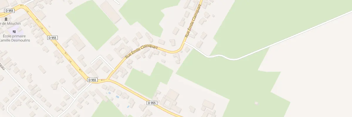 Plan du 12 Rue Emile Clainquart à Mouchin