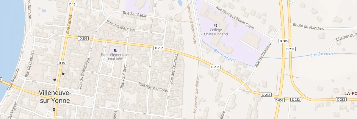 Plan du 52 Rue des Charmes à Villeneuve-sur-Yonne