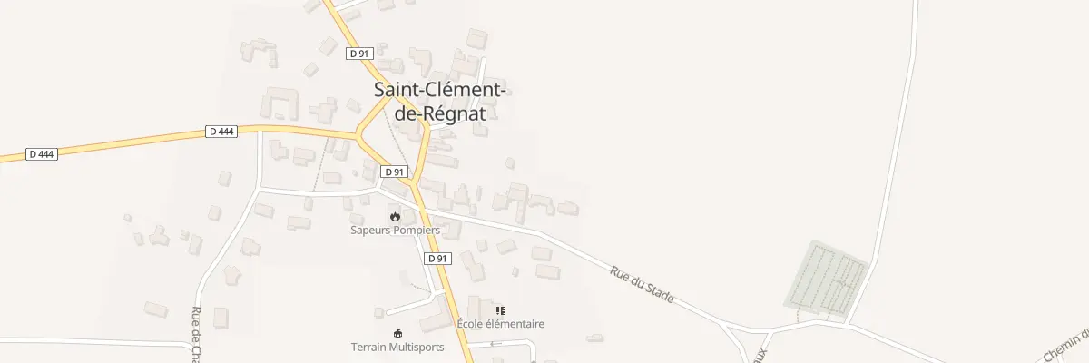 Plan du 7 Rue du Stade à Saint-Clément-de-Régnat