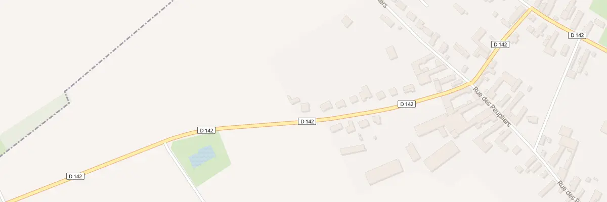Plan du 14 Rue de Séranvillers à Wambaix