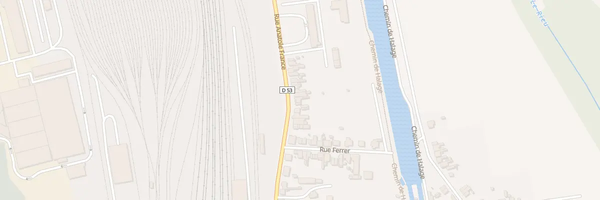 Plan du 75 Rue Anatole France à Tergnier