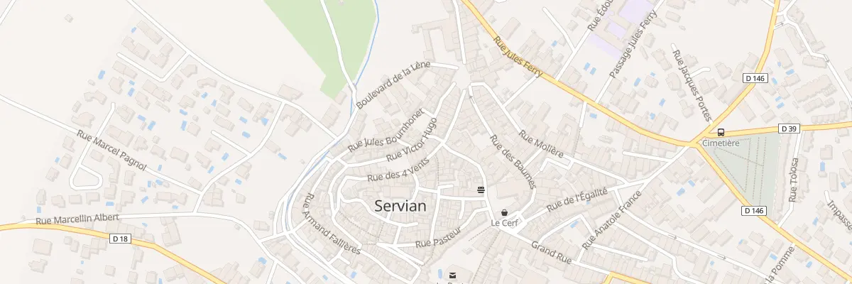 Plan du 11 Rue Victor Hugo à Servian