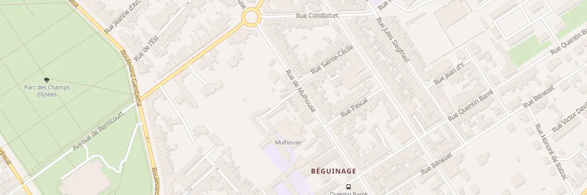 Plan du 100 Rue de Mulhouse à Saint-Quentin