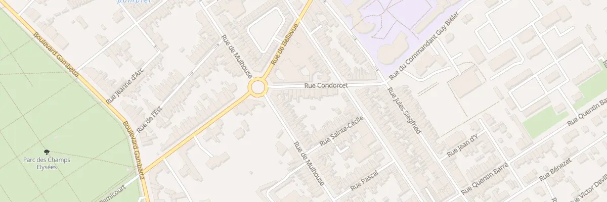Plan du 10 Rue Condorcet à Saint-Quentin