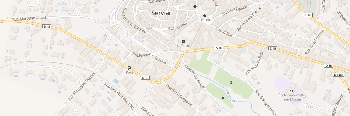 Plan du 1 Rue Armand Fallières à Servian