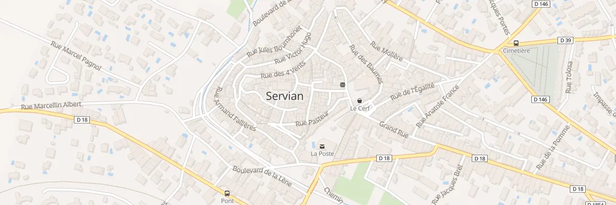 Plan du 9 Rue Charles Reboul à Servian