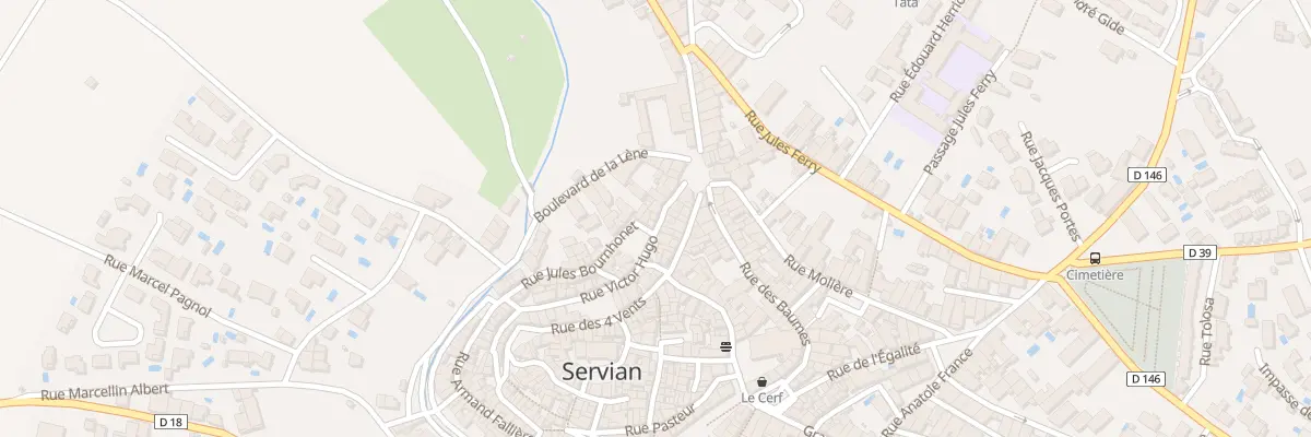 Plan du 8 Rue Victor Hugo à Servian