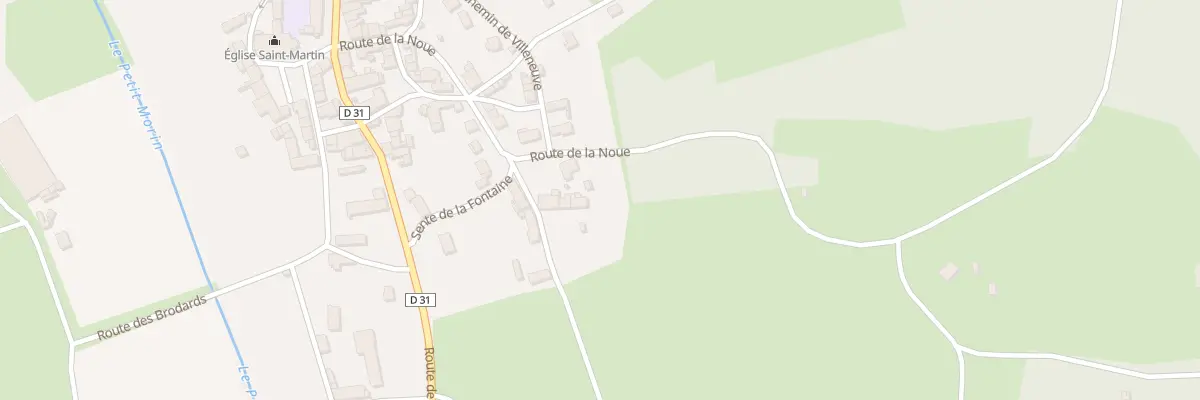 Plan du 14 Che de Villeneuve à Sablonnières