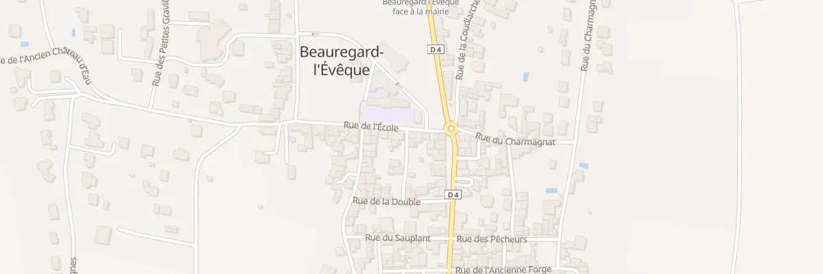 Plan du 7 Rue de l’Ecole à Beauregard-l’Évêque