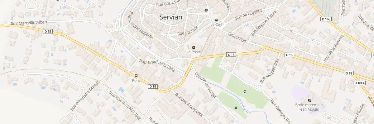 Plan du 5 Rue Armand Fallières à Servian