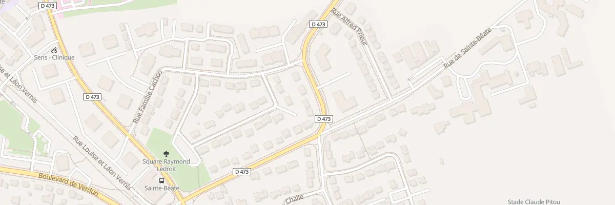 Plan du 25 Rue du Général Delestraint à Sens