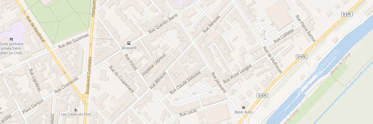 Plan du 60 Rue Bénézet à Saint-Quentin