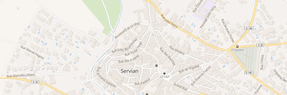 Plan du 27 Rue du Commerce à Servian