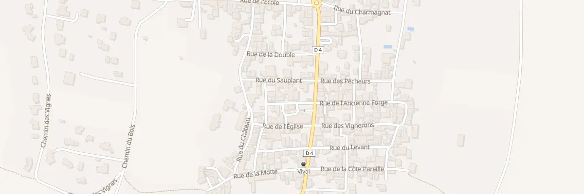 Plan du 8 Rue de la Poste à Beauregard-l’Évêque