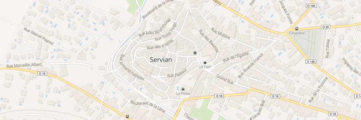 Plan du 17 Rue Frédéric Mistral à Servian