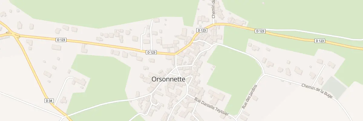 Plan du 1 Rue Pechaud à Nonette-Orsonnette