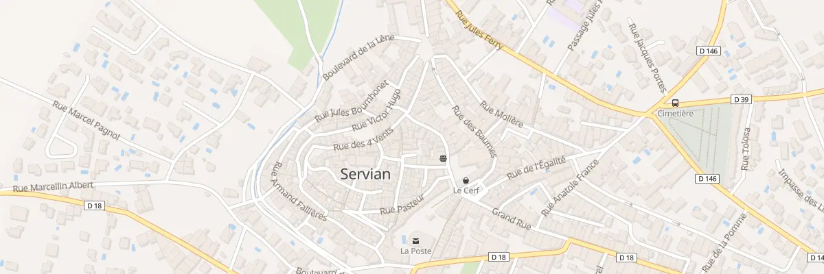 Plan du 19 Rue du Commerce à Servian