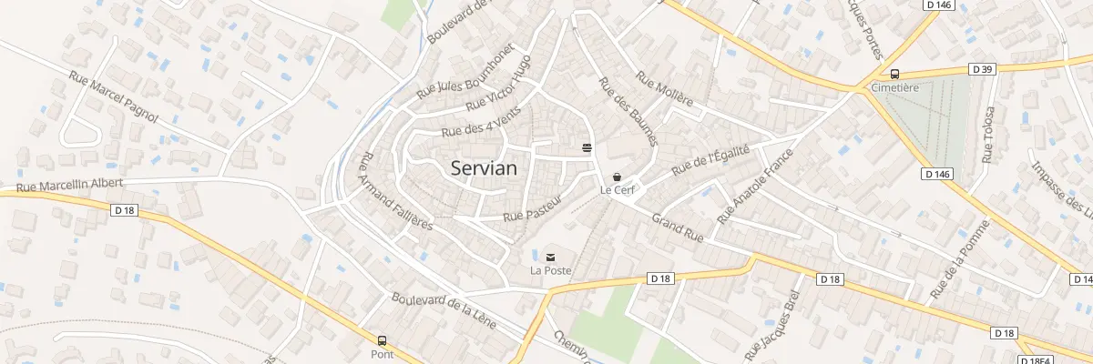 Plan du 15 Rue Frédéric Mistral à Servian