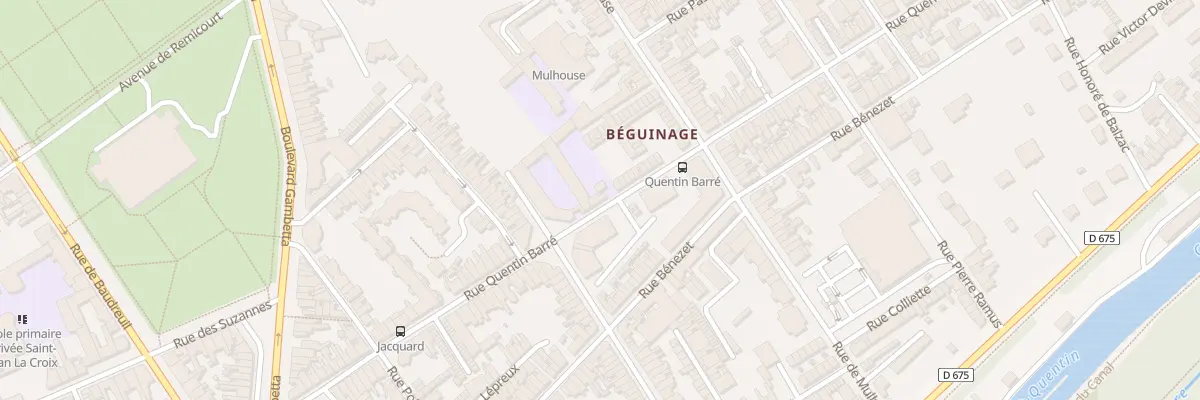 Plan du 57 Rue Quentin Barré à Saint-Quentin
