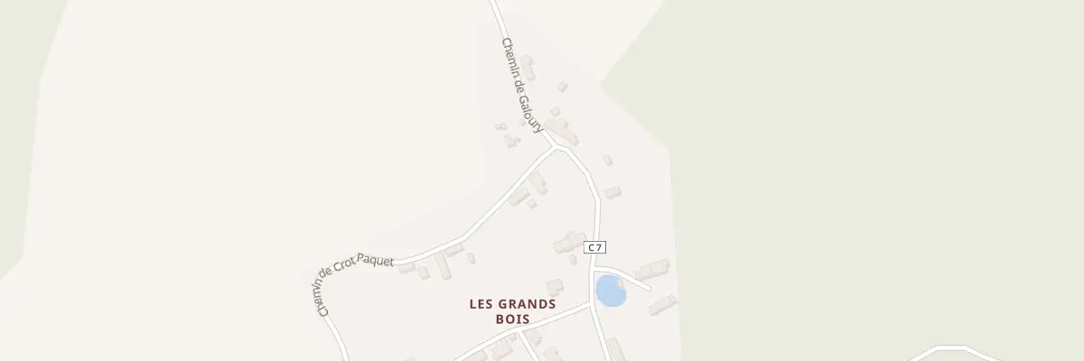 Plan du 1 Che Rural dit de Crot Paquet à La Chapelle-Saint-André
