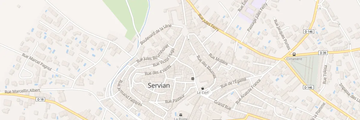 Plan du 20 Rue du Commerce à Servian