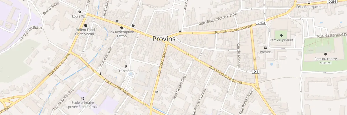 Plan du 10 Rue de la Friperie à Provins